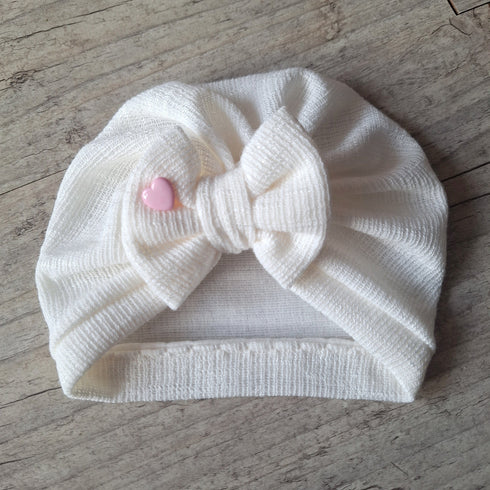 LIMITED EDITION Turban heart beancup pink Knot, simple or buns in 3 colors mesh fabric